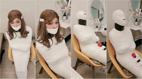 [KD-798] Indonesian Chinese Girl Wrapped In Mummies And Stimulated With Vibrator