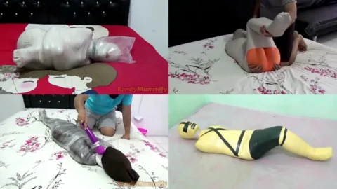 Compilation Ver.29 : Swimsuit Mummification (4 in 1)
