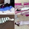 Compilation Ver.36 : Swimsuit Mummification (4 in 1)