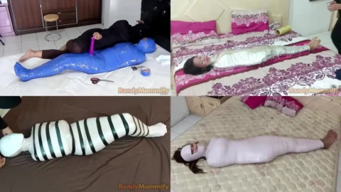 Compilation Ver.36 : Swimsuit Mummification (4 in 1)