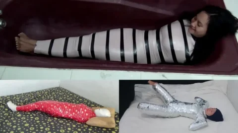 Compilation Ver.44 : Hot Girl Mummification (3 in 1)