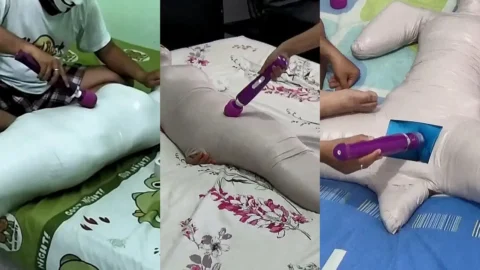 Compilation : 3 Scenes Mummification With Vibrator Play 1