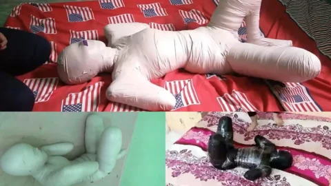 Compilation : 3 Scenes Of Butterfly Style Mummification 1