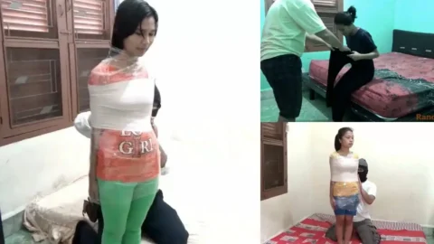 Compilation : 3 Scenes Of School Girl Mummification 1